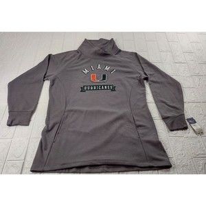 University of Miami Hurricanes Men's Gray Pullover Kangaroo Pockets Size XL